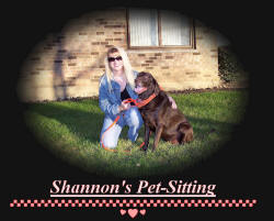 Shannon's pet sitting service