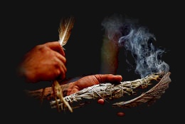Smudge Feather, Sage Cleansing