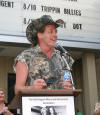 Ted Nugent smiles for the cameras as he speaks about his mother 