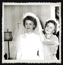 Arlene Kinkel - Wedding Day with mother