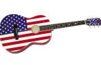 Eric Kinkel's USA Flag guitar - Donated to Liv's Hunt For A Cure and signed by Ted Nugent